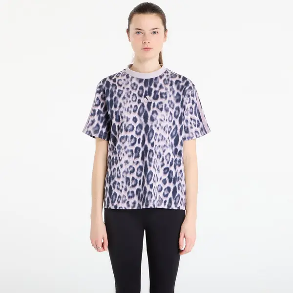 adidas Performance Majica adidas Seasonal Essentials Leopard Print T-Shirt With 3-Stripes Multicolor/ Crystal Linen S