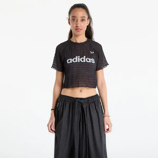 adidas Originals Majica adidas Smocked Cali T-Shirt Black S