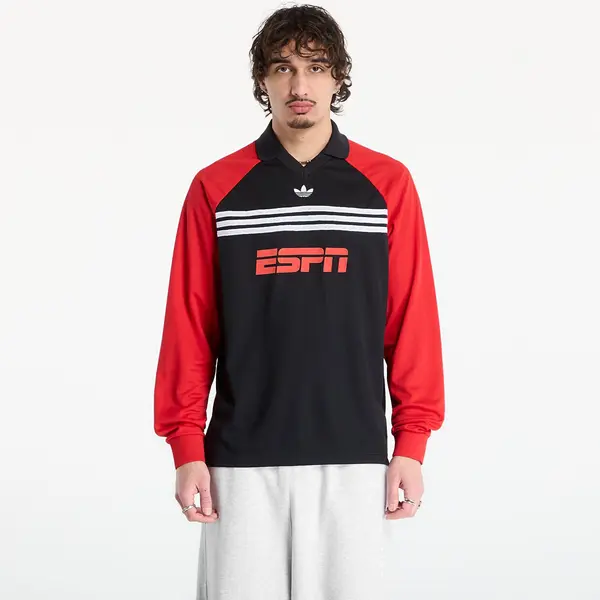 adidas Originals Majica adidas Sponsored Archive Longsleeve Tee Black/ Better Scarlet L