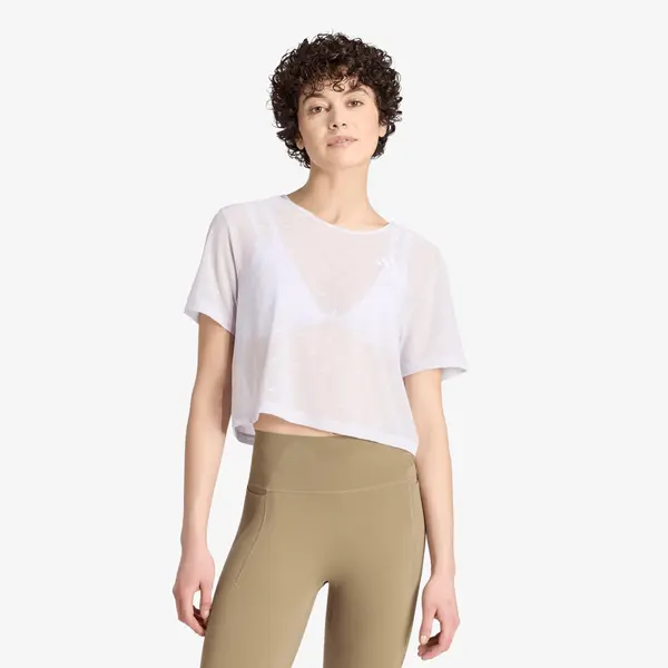 adidas Performance Majica adidas Strength Essentials Workout Boxy Mesh T-Shirt Frozen Purple S