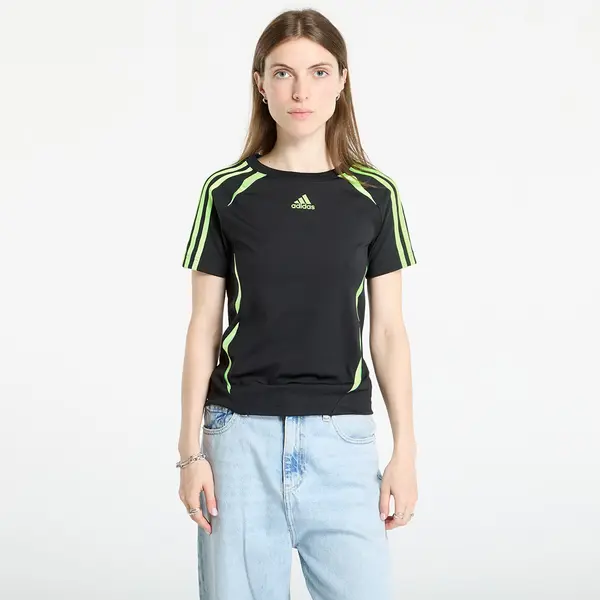 adidas Originals Majica adidas Teamgeist Adicolor Slim Jersey Black/ Signal Green XS