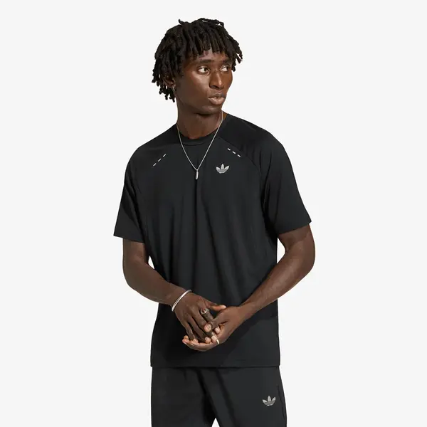 adidas Originals Majica adidas Tech Trefoil Essentials Polyester T-Shirt Black L