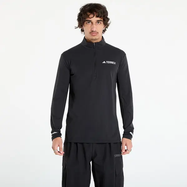 adidas Performance Majica adidas Terrex Xperior Half-Zip Long-Sleeve Top Black XL