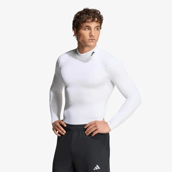 adidas Performance Majica adidas Training Mockneck Long Sleeve T-Shirt White L