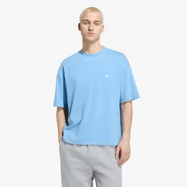 adidas Originals Majica adidas Trefoil Essentials Melange Loose Cropped TEE Light Blue Mel XXL