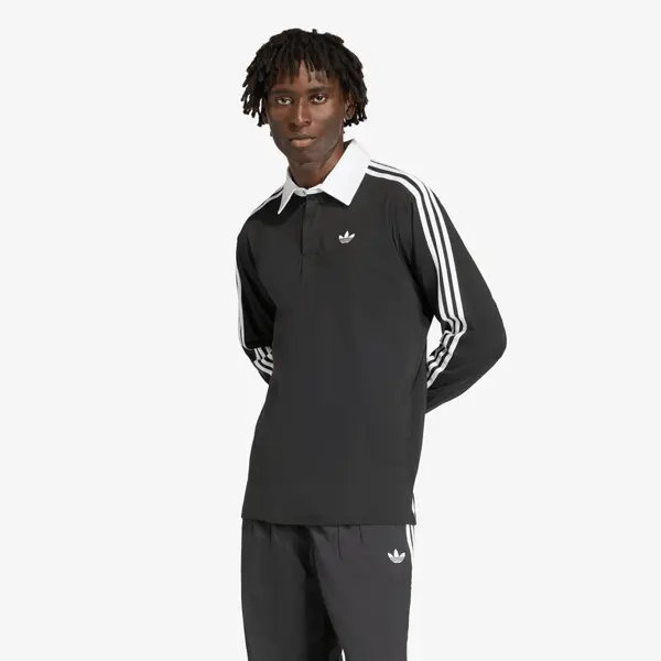 adidas Originals Majica adidas x Oasis 3-Stripes Rugby Longsleeve Polo Black L