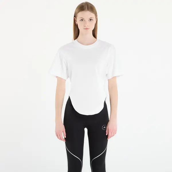 adidas Performance Majica adidas x Stella Mccartney Sportswear Curved Hem T-Shirt White/ Black M