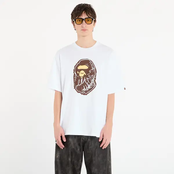 A BATHING APE Majica BAPE® x FOOTSHOP - Scribble Ape Tee White XXL