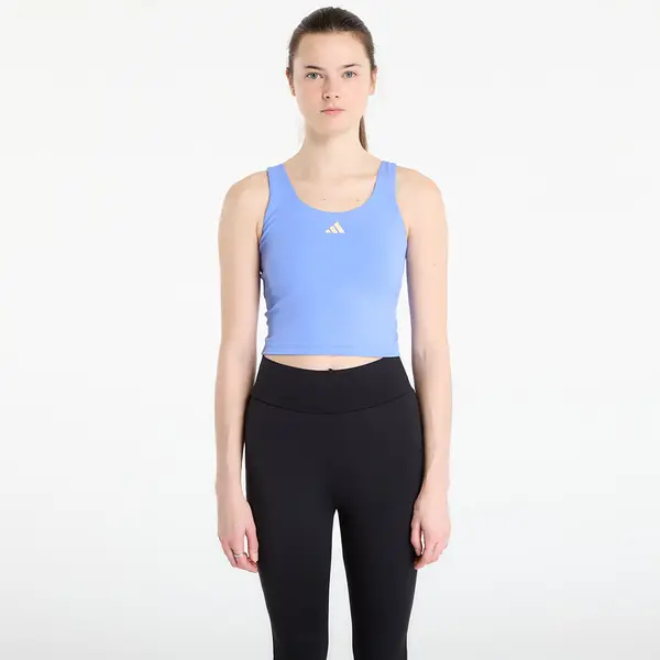 adidas Performance Majica bez rukava adidas 3 Stripes Studio All Me Light Support Tank Top Blue Fusion M