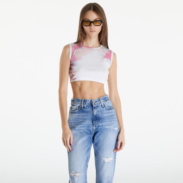 Calvin Klein Majica bez rukava Calvin Klein Jeans Cropped Tank Top White L