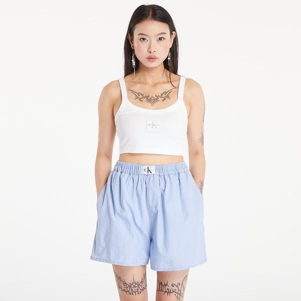 Calvin Klein Majica bez rukava Calvin Klein Jeans Ribbed Cotton Bralette Top Bright White XL