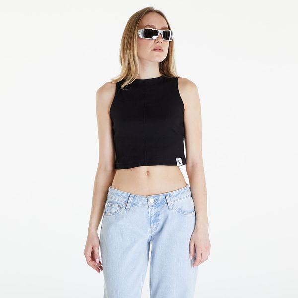 Calvin Klein Majica bez rukava Calvin Klein Jeans Seaming Rib Tank Top Black XL