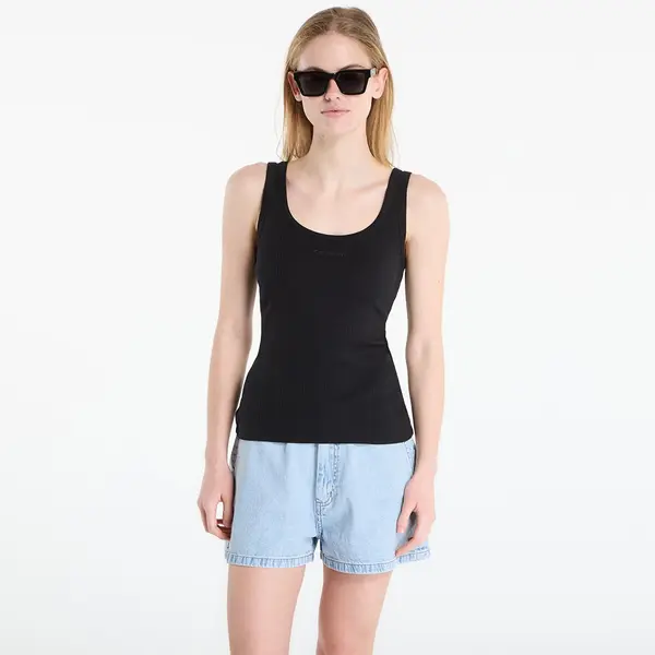 Calvin Klein Majica bez rukava Calvin Klein Sl Varigated Rib Nano Logo Tank Black XS