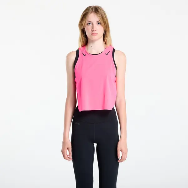 Nike Majica bez rukava Nike AeroSwift Women's Dri-FIT ADV Cropped Running Tank Top Hyper Pink/ Black L