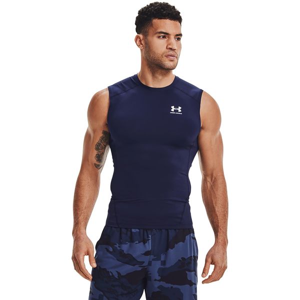 Under Armour Majica bez rukava Under Armour Hg Armour Comp Sl Midnight Navy/ White L