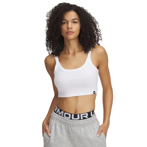 Under Armour Majica bez rukava Under Armour Rival Rib Baby Tank White/ White S