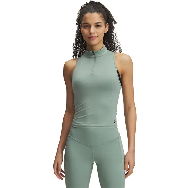 Under Armour Majica bez rukava Under Armour Vanish Elite Vent Tank Silica Green/ Iridescent XS