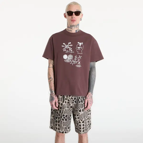 Brain Dead Majica Brain Dead Ancient Knowledge T-shirt Berry XXL