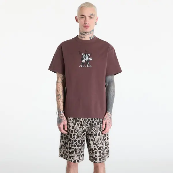 Brain Dead Majica Brain Dead Time Is Nigh T-shirt Berry XL