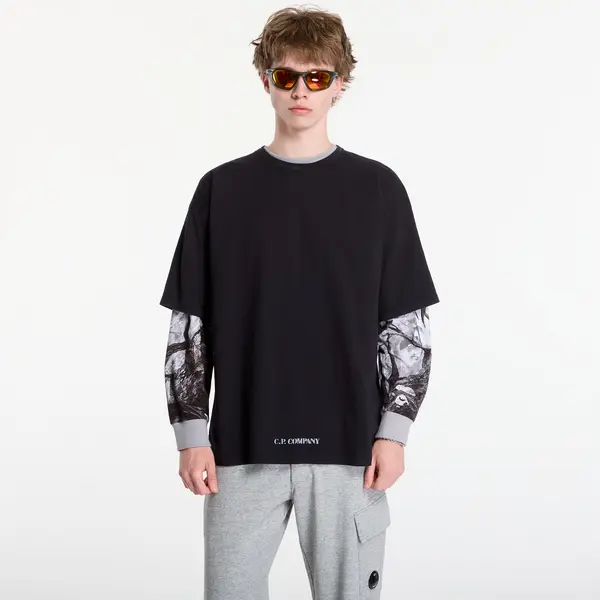 C.P. Company Majica C.P. Company 1020 Jersey Short Sleeve Stencil T-Shirt Black M