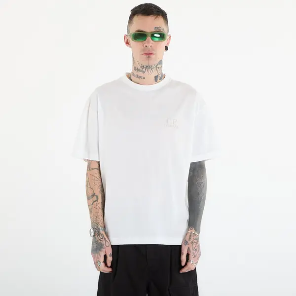 C.P. Company Majica C.P. Company 30/1 Jersey Short Sleeve Logo T-Shir Off White M