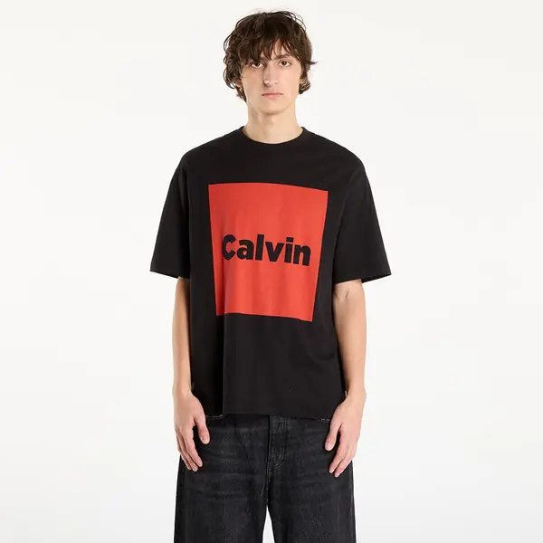 Calvin Klein Majica Calvin Klein Jeans Ss 16S Io Calvin Box Graphic Tee Black S