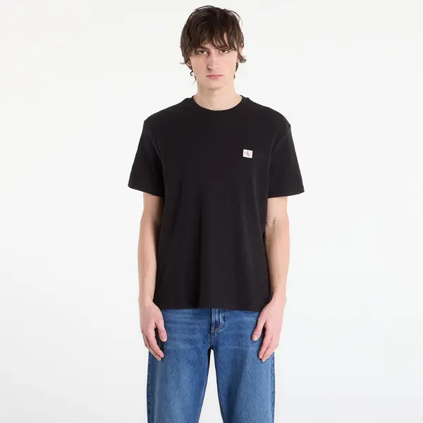 Calvin Klein Majica Calvin Klein Jeans Ss Waffle Badge Crew Tee Black L