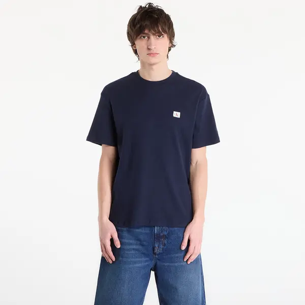 Calvin Klein Majica Calvin Klein Jeans Ss Waffle Badge Crew Tee Blue M