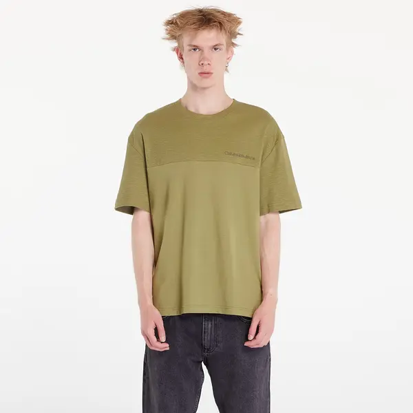 Calvin Klein Majica Calvin Klein Jeans Texture Mix Cotton T-Shirt Dark Juniper L