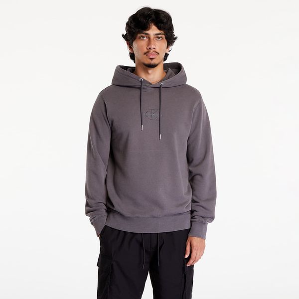 Calvin Klein Majica Calvin Klein Jeans Washed Monologo Hoodie Gray M