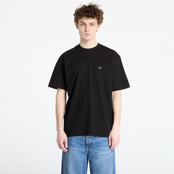 Calvin Klein Majica Calvin Klein Jeans Woven Label Relaxed Tee Black M