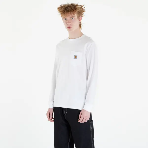 Carhartt WIP Majica Carhartt WIP Long Sleeve Pocket T-Shirt UNISEX White M