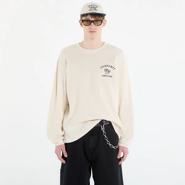Carhartt WIP Majica Carhartt WIP L/S Eightynine Waffle T-Shirt UNISEX Natural/ Black XXL