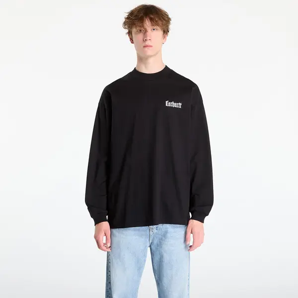 Carhartt WIP Majica Carhartt WIP L/S Schooling Mockneck T-Shirt UNISEX Black/ Wax S