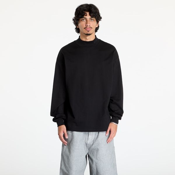 Carhartt WIP Majica Carhartt WIP L/S Script Mockneck T-Shirt UNISEX Black XS