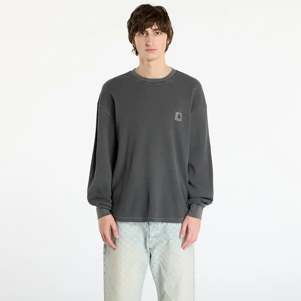 Carhartt WIP Majica Carhartt WIP L/S Vista Waffle T-Shirt UNISEX Black Garment Dyed L