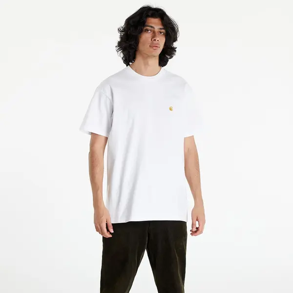 Carhartt WIP Majica Carhartt WIP S/S Chase T-Shirt White/ Gold L