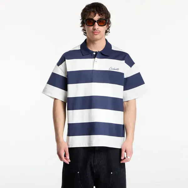Carhartt WIP Majica Carhartt WIP S/S Delray Polo UNISEX Delray Stripe/ Blue M