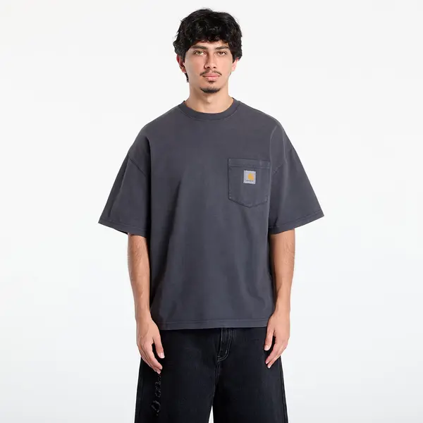 Carhartt WIP Majica Carhartt WIP S/S Hudson Pocket T-Shirt UNISEX Black Chalk Wash XS