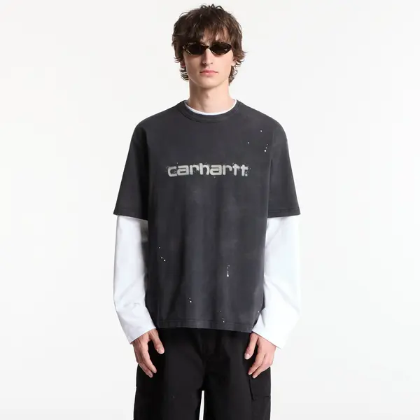 Carhartt WIP Majica Carhartt WIP S/S Painter T-Shirt UNISEX Black Destroy Wash, Splatter XXL