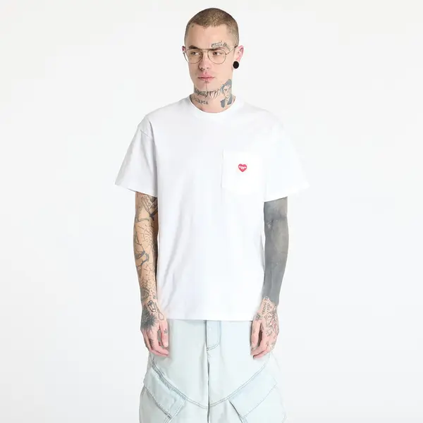 Carhartt WIP Majica Carhartt WIP S/S Pocket Heart T-Shirt UNISEX White/ Red XS