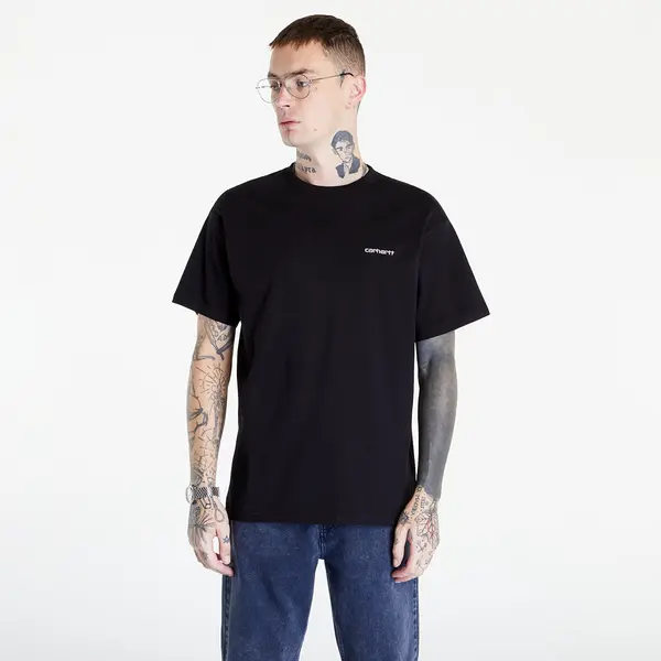 Carhartt WIP Majica Carhartt WIP S/S Script Embroidery T-Shirt Black/ White S