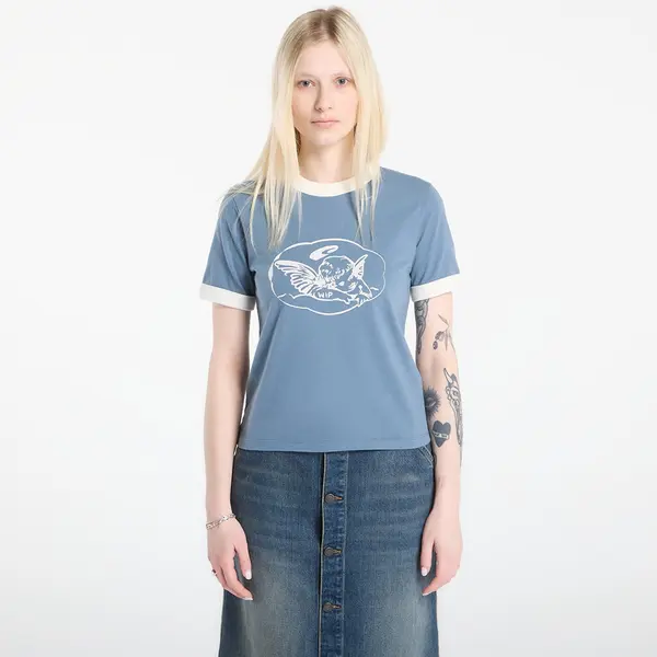 Carhartt WIP Majica Carhartt WIP W' S/S Reminiscing Ringer T-Shirt Velvet Blue M
