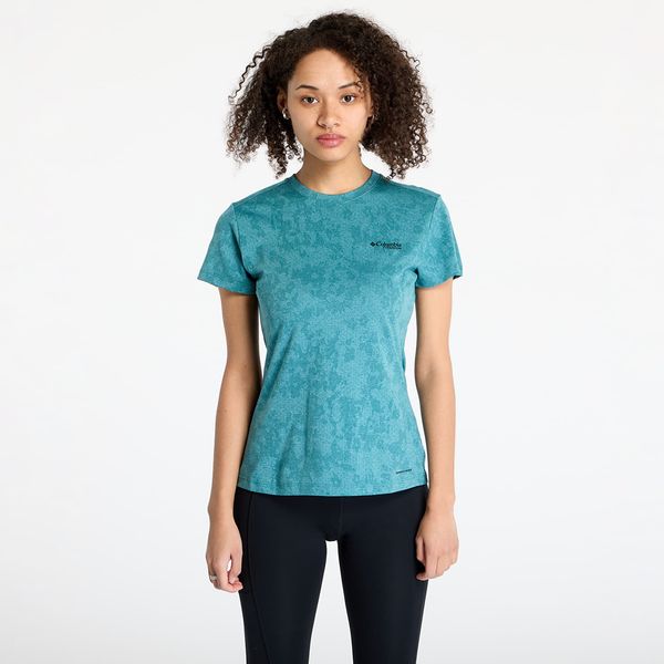 Columbia Majica Columbia Bluebird Canyon™ Short Sleeve Crew T-Shirt River Blue Popflorid Jacquard XS