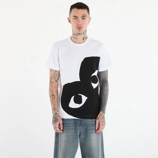 Comme des Garçons PLAY Majica Comme des Garçons PLAY Black Heart Tee White XL