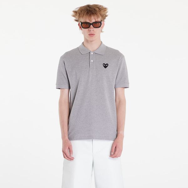 Comme des Garçons PLAY Majica Comme des Garçons PLAY Emblem Knit Short Sleeve Tee UNISEX Grey XS