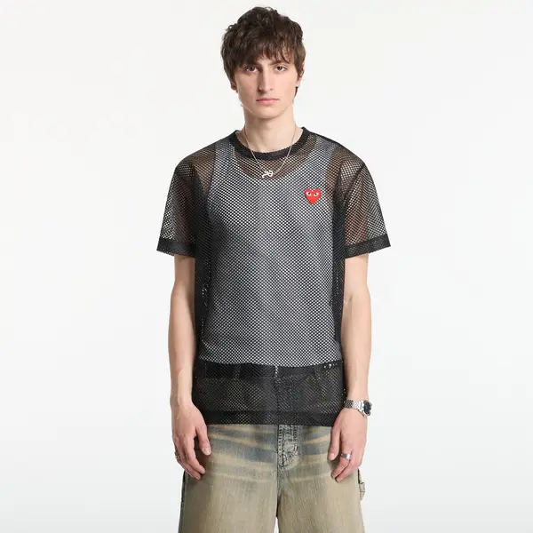 Comme des Garçons PLAY Majica Comme des Garçons PLAY T-Shirt Red Emblem Black XXL