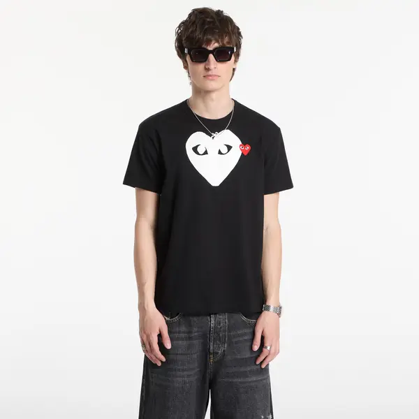 Comme des Garçons PLAY Majica Comme des Garçons PLAY T-Shirt Red Emblem Knit UNISEX Black XS