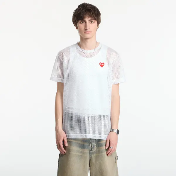 Comme des Garçons PLAY Majica Comme des Garçons PLAY T-Shirt Red Emblem White S