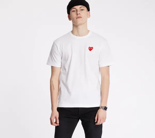Comme des Garçons PLAY Majica Comme des Garçons PLAY Tee UNISEX White XS